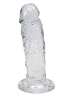 Прозрачный фаллоимитатор на присоске Majestic Jelly Dildo (14,7 см)