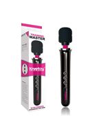 Черный вибростимулятор Training Master Ultra Powerful Rechargeable Body Wand (30,5 см)