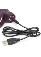 Фиолетовое эрекционное виброкольцо Lost in Each Other Rechargeable Rabbit Love Ring