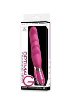 Розовый вибратор для G-стимуляции OPTIMAL G 7.5INCH RECHARGEABLE VIBRATOR - 19 см.