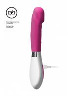 Розовый перезаряжаемый вибратор Asopus (21 см)