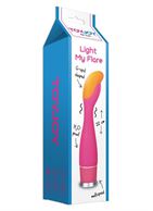 Розовый стимулятор точки G Light My Flare - 20 см.