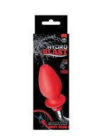 Красная насадка для душа HYDROBLAST 4INCH BUTTPLUG SHAPE DOUCHE - 10,2 см.