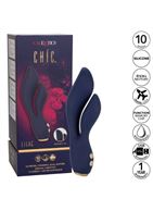 Синий вибромассажер кролик Chi­c Lilac (17,75 см)