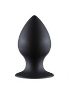 Чёрная анальная пробка Thick Anal Plug XL - 13 см.