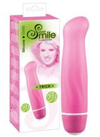 Розовый вибратор Smile Mini Trick G - 12,5 см.