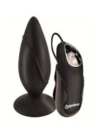 Анальная пробка с пультом управления вибрацией Elite Vibrating Plug (9 см)