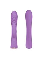 Фиолетовый вибромассажер-кролик 5" Silicone Ripple Passion (19,1 см)