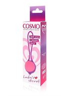 Фиолетово-розовый вагинальный шарик Cosmo