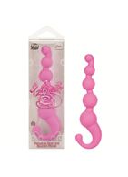 Упругая розовая цепочка L Amour Premium Silicone Beaded Probes