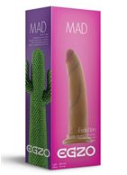 Телесный фаллоимитатор Mad Cactus без мошонки (18 см)