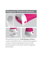 Розовый вибромассажер Wall Banger Deluxe со сменной присоской (19 см)