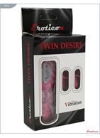 Два розовых виброяйца Twin Desire с пультом управления