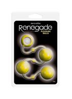 Желтые анальные шарики Renegade Pleasure Balls
