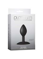 Черная анальная пробка Platinum Premium Silicone - The Minis Spade Small - Black S