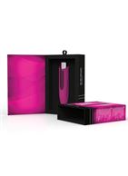Элегантный розовый минивибратор со снимающейся насадкой Nyx Mini (12,75 см)