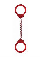 Металлические красные оковы Pleasure Legcuffs