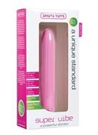Розовый классический вибратор Super Vibe (17,2 см)