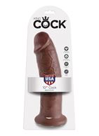 Коричневый фаллос-гигант 10" King Cock (25,4 см)