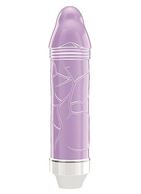 Фиолетовый фаллический вибратор Lisa - 14,7 см.