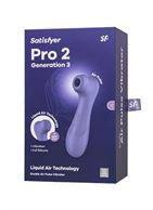 Сиреневый вакуумный стимулятор клитора Satisfyer Pro 2 Generation 3