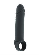 Серая удлиняющая насадка Stretchy Penis Extension No.31