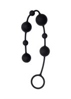 Черная анальная цепочка с шариками A-toys - Anal Beads (35,9 см)