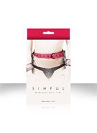 Розовый пояс для фиксации Sinful Restraint Belt Large 