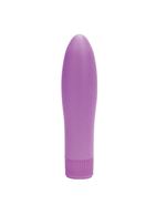 Фиолетовый вибратор SWEET PUSSY IN SILICONE - 13,5 см.