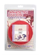 Красная веревка для фиксации Japanese Silk Love Rope - 3 м.