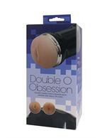 Двусторонний мастурбатор DOUBLE O OBSESSION PUSSY & ASS - вагина и анус