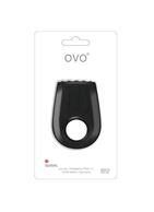 Эрекционное кольцо черное OVO B12