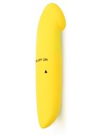 Желтый двусторонний мини-вибратор (12,5 см)
