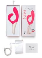 Розовый вибромассажёр с клиторальным отростком We Vibe Nova Pink (21,5 см)