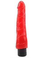 Красный реалистичный вибратор Hot Storm Devilish X3 (23,2 см)