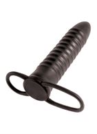 Рельефная насадка на пенис для двойной стимуляции Ribbed Double Trouble (16,5 см)
