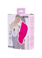 Розовый вибратор в трусики JOS Rumba с пультом ДУ