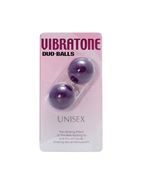 Фиолетовые вагинальные шарики Vibratone DUO BALLS (3,5 см)