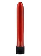 Красный вибратор RETRO ULTRA SLIMLINE (17 см)