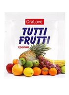 Пробник гель-смазки Tutti-Frutti со вкусом тропических фруктов (4 гр)
