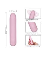 Розовый гибкий мини-вибратор CharmMe (9,5 см)