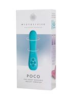 Голубой изгибаемый вибратор Poco (15 см)