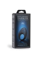 Тёмно-синее эрекционное кольцо DARKER RELEASE TOGETHER LOVE RING