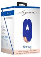 Синий клиторальный стимулятор Fancy - 9,8 см.