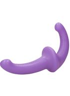 Фиолетовый безремневой страпон Silicone Strapless Strapon