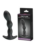 Черный анальный стимулятор простаты с вибрацией Special Anal Massager (14,5 см)