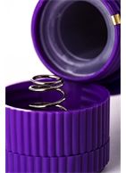 Фиолетовый фигурный вибратор (17 см)