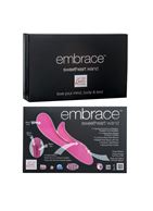 Розовый вибратор Embrace sweetheart wands - 20 см.