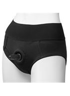 Трусики-брифы с плугом Vac-U-Lock Panty Harness with Plug Briefs - S/M