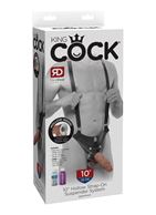 Страпон-система с кофейной насадкой 10" Hollow Strap-On Suspender System (25 см)
